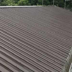 秩父郡長瀞町での工場の屋根塗装　塗装完成